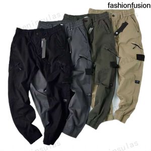 Designer Hommes Stones Island Cargo Pantalon Papa Leggings Travail Lâche Taille Large Jambe Harlan Casual Radis Automne et Hiver Multi Pocket Sports mm