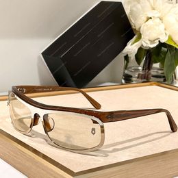 Diseñador de gafas de sol para hombre 71557 Diseño de medio marco nuevas gafas pequeñas para exteriores Gafas de sol de lujo de moda para mujer caja clásica