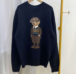 Designer Men Pulls Polos Bear Pullover Crewneck Tricoted à manches longues COMCUSTRIAL CASSION IMPRIMÉ 5523ESS