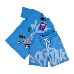 Designer Men Sweatshirts Y2K Femmes 2 pièces Setwear Strewear Casual Short Syeve World Tracksuit Suit à swawie Synaworld T-shirt 901