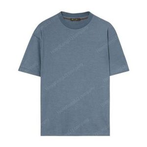 Designer Men T-shirt respirant Loro Piano Mens Blue Sunset Philion Jersey Cash T-shirt Sleeves Shorts Tops Summer Tshirts Piana