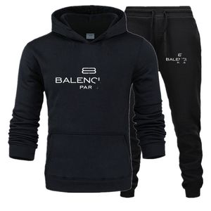 Designer Men Suit survêtement d'automne de basket-ball d'hiver Streetwear Sportswear ALPHABET Vêtements à sweat à capuche épais et pantalon.