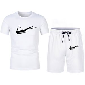 Designer Hommes Survêtements Plus Taille S-3XL À Manches Courtes 2 Pièces Ensemble T-shirt + Short Été Ras Du Cou Jogging Costume Lettre Tenues Couleur Unie Sportswear