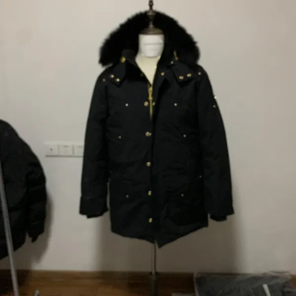 Designer Hommes Hiver Down Canada Veste Manteaux de loisirs en plein air Manteau coupe-vent imperméable à l'eau imperméable à la neige Puffer épais colla vraie fourrure de loup élans S30D jointures Gooses