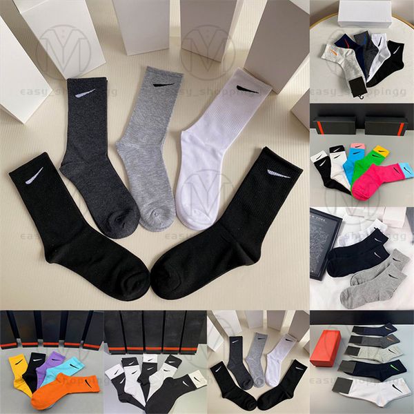 Mode Chaussettes Marque Hommes Coton Chaussette Classique noir blanc Femmes Hommes Respirant Cotons mélange Football basket-ball Sport Cheville Chaussette Hiver pour Homme Chaussettes