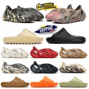 Diseñador Hombres Mujer Slider Espuma Zapatillas Bermellón Mineral Azul Onyx Sandalias Puras Ocre Hueso Resina Zueco Desierto Ararat Runr Diapositivas Tamaño del zapato 36-47