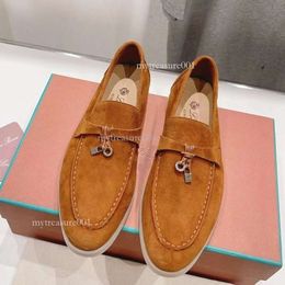 Designer Hommes Femmes Casual Chaussures Loro Piano Chaussures Noir Marron Bleu Rouge Été Daim Marche Loisirs Loro Chaussures Charms Coureur En Plein Air Femmes Sneaker Taille 36-43 926