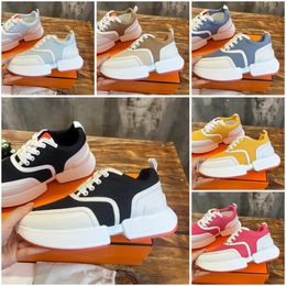 Designer Hommes Femmes Chaussures Casual Giga Baskets Cowhide Mesh Couture Semelle Épaisse Chaussures De Sport Mode Luxe Plate-Forme Extérieure Confortable Casual Chaussures Taille 35-45