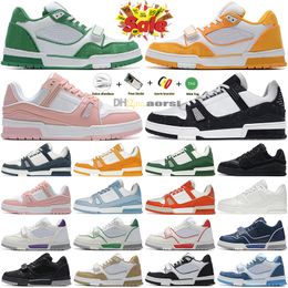 Diseñador Hombres Mujeres Zapatos casuales Zapatillas de deporte vintage Zapatillas de baloncesto Zapatillas de deporte de cuero de becerro Empalme Zapatos deportivos de mezclilla 408 508 Virgil Trainer Zapatillas de deporte Timeout