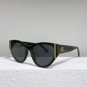 Diseñador Hombres mujeres Oro Negro Cat Eye Gafas de sol 6054 elegantes gafas de sol UV400 gafas calidad lujo diseño único marco protección UV personalidad