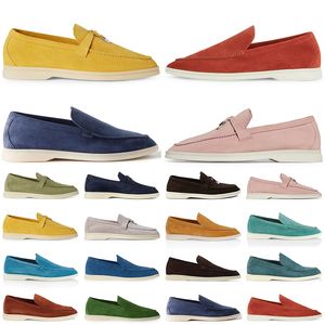 Designer Hommes Femmes Loro Pianas Chaussures Casual LP Summer Chaussures de marche en daim Noir Beige Bleu Baskets de course en plein air Taille 35-45