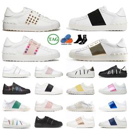 Diseñador Hombres Mujeres Lujo Plataforma de cambio abierto Zapatillas de deporte Zapatos casuales Picos Negro Blanco Rojo Rosa Azul Verde Apagado Plata Diseñador vintage Zapatillas bajas Tamaño grande 12