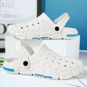 Diseñador Hombres Mujeres Verano Zapatos al aire libre Sandalias Negro Verde Blanco Playa Hotel Hombres Mujeres Diapositivas tamaño 36-45 14