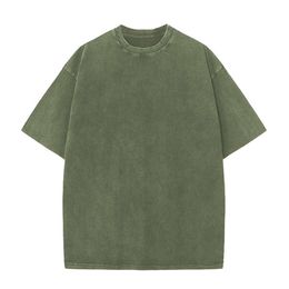 Diseñador Men Mujeres camisetas camisetas camisetas tops algodón pesado color sólido sólido gris negro ropa de manga corta 824 81f