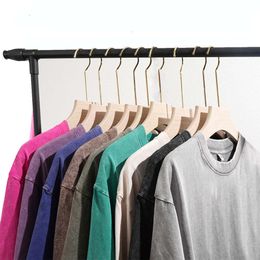 Designer Men Women T-shirt t-shirts t-shirts tops coton Heavy Vintage Oversize Loose Short à manches courtes 29e 1cc