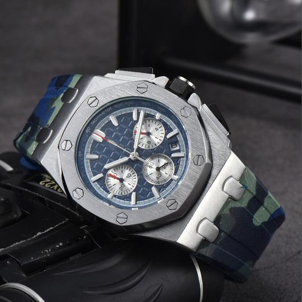 Designer Hommes Femmes Montres classiques Royaloak hexagone Montres-bracelets Quartz de qualité supérieure Montre moderne Marque de mode Sports Master Montres-bracelets Chronographe H57475