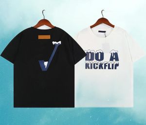 designer Men039s T-shirt t-shirt lettre classique de luxe faire un kickflip t-shirts imprimés de neige T-shirt femme simple t-shirt en coton décontracté 2584364