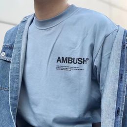 Designer Mens Ambush T-shirt à manches courtes lettres de poitrine réfléchissante hommes et femmes TEES TEES CO1 TSHIRT DU CRESTION 57652