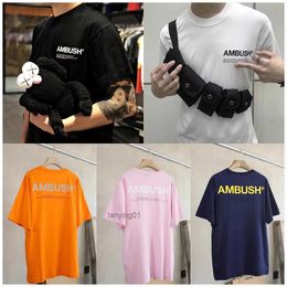 Diseñador Mens emboscada camiseta de manga corta letra reflectante de hombres y mujeres reflectantes Topas de pareja de hombres C11 C11