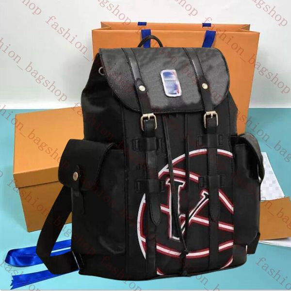 Designer Mens Backpack Christopher School Sac Basketball Baskpack Top Quality Leather Travel Sport Outdoor Backpacks Designer Large Bags Book Bookbag