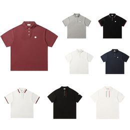 Designer Mens Basic Business Polos T-shirt Fashion France Marque T-shirts pour hommes Badges de lettre de lettres
