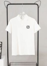 Designer Mens Basic Business Polos T-shirt Fashion Marque T-shirts pour hommes Badges de lettre de brassard brodés Polo