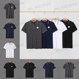 Designer mens Basic business polos T Shirt mode france marque T-Shirts homme brodé poloss brassards lettre Badges polo short taille M-XXL T230614