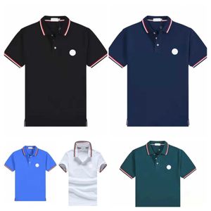 Designer Mens Basic Business Polos T-shirt Fashion France Marque T-shirts pour hommes Badges de lettre de brassard brodés Polo