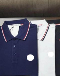 Designer Mens Basic Business Polos T-shirt Fashion France Marque T-shirts pour hommes Badges de lettre de poitrine brodés Shorts polo