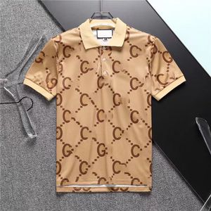 Designer Mens Basic Business PoloS T-shirt Fashion Fashion France Merk heren t-shirts geborduurde armbanden letter Badges Polo shirt shorts123