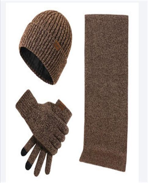 Designer Mens Boneie Scharpe Glove Set Luxury Hat Caputes en tricot Caps Skis Masque Unisexe Winter Outdoor Fashion SetS2441186
