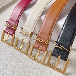 Designer Mens Belt Luxury for Men Women Belts Cuir 3,0cm 2,0cm de largeur de boucle ceinture avec boîte R1ft # #