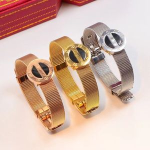 Designer Mens Bracelet Luxe sieraden High Edition voor vrouwen en mannen mode nagels armband armband goud zilver titanium stalen diamant armband mannelijke nagelarmband