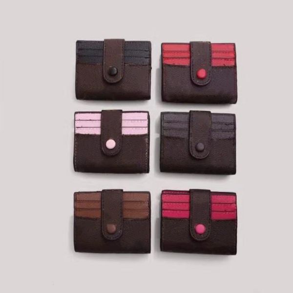 Titulaires de cartes de concepteur pour hommes femmes unisexe poche mode mini porte-carte de crédit sac classique porte-monnaie portefeuille à glissière disponible plusieurs couleurs avec boîte