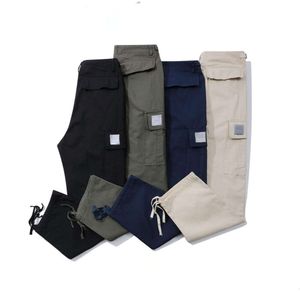 Designer Mens Cargo Pants Noord -Amerikaanse High Street Pure Five Point Check Cotton Jogger Heatpants Drawp Buiten broek met zakken shorts22