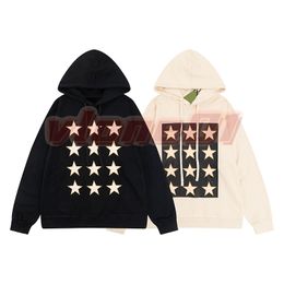 Designer Mens Casual Hoodies Hommes Femmes À Manches Longues Star Print Sweats Couples Mode Streetwear À Capuche Taille Asiatique