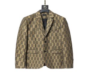 Designer Mens Casual Costumes Blazers Vestes Coats 2021 pour l'homme lettre de mode broderie à manches longues Mariage commercial formel Green 4662070