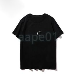 Designer Mens Classic Brief Print T-shirts Man Vrouw Ronde Hals Korte Mouw Tees Mode Mannen Zwart Wit Kleding Aziatische Grootte S-2XL
