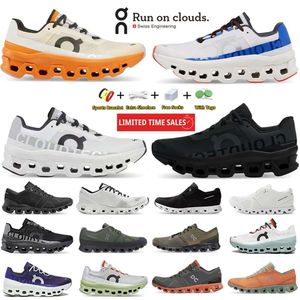 Diseñador para hombre Cloud 0n zapatos casuales deisgner couds x 1 zapatillas de deporte para correr Federer Workout y Cross Black White Rust Transpirable Deportes Entrenadores con cordones Trotar Traini