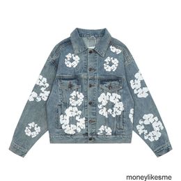 Diseñador para hombres Jackets de mezclilla Capas casuales Jean Outwear Kanyes misma chaqueta estilo estilo tambores lágrimas de mezclilla kapok estilos de otoño de primavera