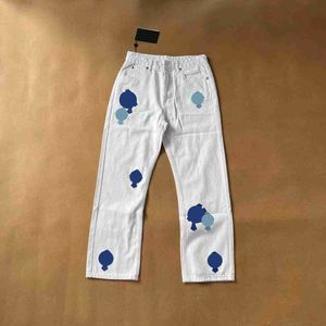 Designer Mens Designer Jeans Femmes Chromees Old Washed Fashion Pantalons Pantalons droits Heart Jeans Fashion by Heart Pants Cross Casual CH Jeans