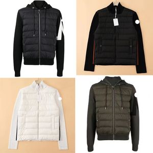 Designer Mens Down Vestes Femmes Badges Brodés Tricoté Ing Léger Puffer Couple Épaissi Chaud Veste D'hiver Top Coat