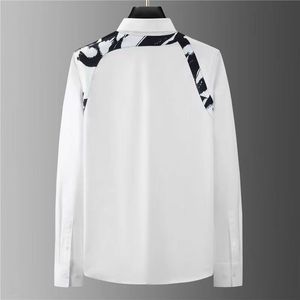 Designer Heren Overhemd casual Slanke Zijden T-shirt Lange mouw Casual zakelijke kleding plaid mannen aziatische szie xxl 3xl 4xl