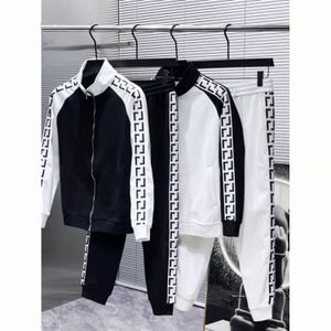 Designer Mens F + F Lettre Tracksuit Spring Vêtements Sports Sports Sports Two Piece Homme Veste de veste Sweat Pantal