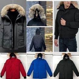 designer herenmode winterjassen comfortabele zachte donsjack casual ontwerpers mans slanke Canadese gans outdoor jassen verdikte nieuwe parka