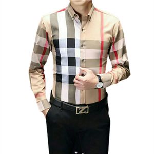 Designer Heren Formele Zakelijke Shirts Mode Casual Shirt Lange mouwen shirt#29237Q