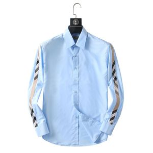 Formele zakelijke overhemden voor ontwerpers Mode casual overhemd Shirt met lange mouwen M-3XL
