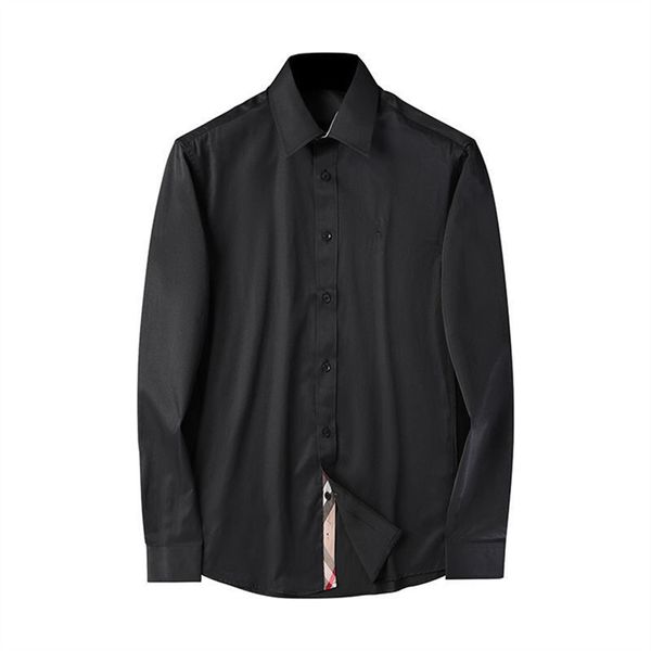 Designer heren formele zakelijke overhemden mode casual overhemd shirt met lange mouwen#27