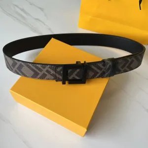 Designer Mens Echte lederen letters Belts Gold Sier Black Buckle Casual Belt Breedte 3.8cm Cintura Ceintures Fashion Cowhide