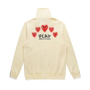 Sabicas para hombres de diseñador Com Des Garcons Play Black Sweatshirt CDG Red Heart Sampalie Tamaño X322